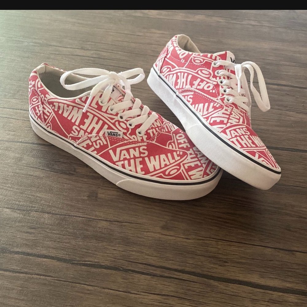 Men's Vans "Off the Wall" Red/White